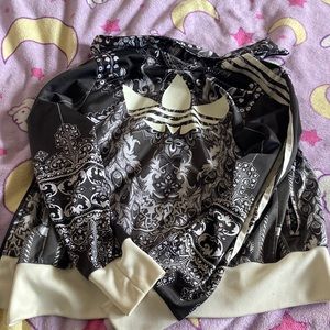 Adidas full zip printed jacket